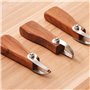 UrbanNest Outils en CéRamique de Poterie Couteau de Coupe Bricolage Grattage Annulaire Grand Couteau Blanc Sculpture en Argile S