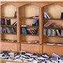 Doxiuyo Soulagement de L'Anxiété 200 Livres Bibliothèque Miniature Secouez Votre Anxiété B