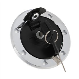 eMagTech 1 Set Jeu de Verrous de Bouchon de Réservoir de Carburant en Acier Inoxydable avec 2 Clés Antirouille pour Réservoir de