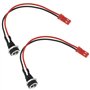 eMagTech Lot de 2pcs Câbles de Chargement pour Scooter Électrique à 2 Broches Longueur 15cm Prise Coaxiale 5