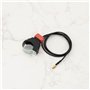 eMagTech 2X Boutons D'arrêt d'urgence pour Moto 22 Mm pour Guidon avec Câble pour Mini Moto Quad 47CC/49CC Motos Tout-Terrain Mo