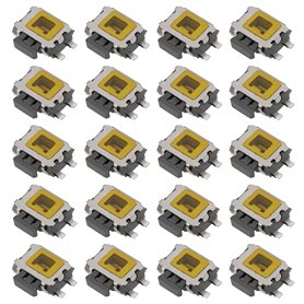 eMagTech Lot de 20 Interrupteurs à Bouton-poussoir Tactiles Latéraux SMT SMD à 4 Broches Montage en Surface 4