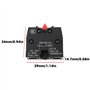eMagTech Lot de 3 Interrupteurs ¨¤ Bouton-poussoir ¨¤ R¨¦armement Automatique ZB2-BE102 Compatible avec Schneider Les Interrupte