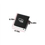 eMagTech 2X Caches de Bouton de Vitre ¨¦lectrique pour Si¨¨ge Conducteur Compatible avec Porsche Cayenne 2011-2018 (n¡ã 1-2)