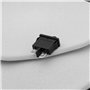 eMagTech Lot de 4 interrupteurs à bascule 2 broches 2 positions 19 x 7 mm 250 VAC 6 A Convient pour prises plates de 4,8 mm