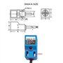OVNSHVN Lot de 4 capteurs de proximité inductifs SN04-N normalement ouverts NPN NO avec support TL SN Installation facile