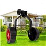 Poggapp Roue de Tondeuse à Gazon Tondeuse à Gazon Universelle Tondeuse à Gazon Ensemble de Roues de Support Réglable Tondeuse Ro