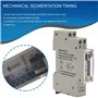 Quisiete Sul180A Minuterie Mécanique 24 Heures Programmables Din Interrupteur Minuterie Rail Interrupteur de Temps Mesure Analys