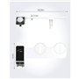 Qeunrtiy Fixation Bidet Ultra-Fin Toilette Double Buse Spirale RéGlable Pression D' Non-éLectrique Cul PulvéRisateur avec Tuyau,