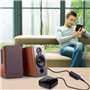 Pylorixz Câble Audio Filtre Sonore Clair 3.5Mm Aux Anti-InterféRence Portable Isolateur de Bruit Boucle de Terre Noir Accessoire