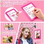 Htuygyjaw Kit d'accessoires pour casiers : fournitures scolaires pour filles, miroir tableau magnétique, support pour marqueurs 