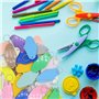 Qaautor 40 Pcs Porte-Clés D'Hôtel Vierge avec Porte-Clés, 20 Couleurs en Plastique Losange Motel Porte-Clés pour Bricolage Porte