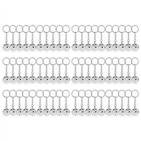 Qaautor 60 Pièces Mini Boule Disco Porte-Clés Années 70 Disco Favors Boule à Facettes Porte-Clés Ensemble de Porte-Clés pour Déc