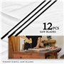 Pylorixz 12 PièCes SéRies 5 Pouces Lames de Scie à Chantourner éPingléEs TPI 10/15/18/24 Outils éLectriques Accessoires pour le 