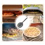 Giyofom Pelle à Pizza Tournante avec Long Manche en Aluminium Antiadhésif pour Pelle à Pizza, Palette Résistante Aux Rayures