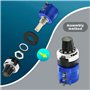 Aurelicxy 4 Pièces 3590S-2-103L 10K Ohm Potentiomètre Rotatif 10 Tours Bobiné Précision Multi-Tours Potentiomètre Bobiné