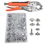FVZWKHD Kit de Fixation à Pression Pinces Réglables Kit D'Outils de Fixation à Pression avec Ensemble de Boutons à Pression avec