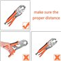 FVZWKHD Kit de Fixation à Pression Pinces Réglables Kit D'Outils de Fixation à Pression avec Ensemble de Boutons à Pression avec
