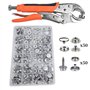 FVZWKHD Kit de Fixation à Pression Pinces Réglables Kit D'Outils de Fixation à Pression avec Ensemble de Boutons à Pression avec