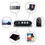 FVZWKHD -838 Amplificateur de Puissance HiFi 2.1 Canaux 80 W X 2 Amplificateur de Son Stéréo pour Basses avec Sortie Caisson de 