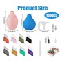 Hopbucan Outils et Fournitures de Poterie, Bouteilles Applicatrices de Précision en Céramique avec Embout Fin pour Glaçures et E