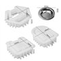 YEHEI Moule en Silicone pour Brûleur D'Encens et Support de Bougie en Forme D'Hexagone, pour Le Coulage de Plâtre et Le Stockage
