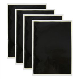 FutureHight Lot de 4 feuilles de papier de marquage gravé au laser noir