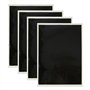 FutureHight Lot de 4 feuilles de papier de marquage gravé au laser noir