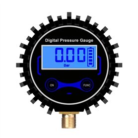 Pinafresa 0-200PSI LCD Manomètre de Pression des Pneus Numérique Voiture Pneu Air PSI M11x1