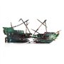 Geieold Grand Aquarium Naufrage DéCor Bateau en Plastique Ensemble RéSine Navire Fish Tank Ornements pour Aquarium DéCor Accesso