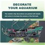 Geieold Grand Aquarium Naufrage DéCor Bateau en Plastique Ensemble RéSine Navire Fish Tank Ornements pour Aquarium DéCor Accesso