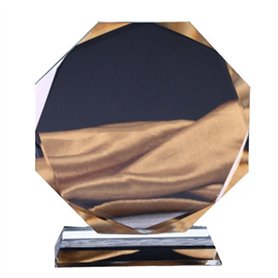 Ziiyoilh Trophée en Verre de Cristal Trophée en Cristal Vierge Médaille Remise des Diplômes Ornements Commémoratifs Prix de L'En