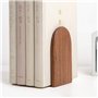 Ziiyoilh Serre-Livres en Bois, Étagère Robuste, Serre-Livres Antidérapants (2 Pièces)