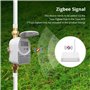 Tsudoku Compteur D'Eau Ultrasonique Zigbee DN15 avec Vanne, Affichage LCD, Mesure de la Quantité D'Eau, Débit de Consommation IP