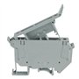 Dsdhuf UK5- UK5RD Sans LED Rail DIN Fusible Bornier Déconnexion Bornier Vis Clip (Paquet de 10 Pièces, Gris) Facile à Utiliser