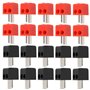 ECSiNG 20 Lot Fiches de Haut-Parleur à 2 Broches Adaptateur de Prise DIN Connecteur de Câble de Haut-Parleur pour équipement Aud