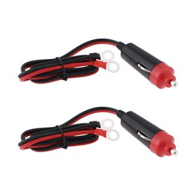 ECSiNG Lot de 2 Prises Allume-Cigare Mâles 10 A 6 V 12 V 24 V pour Voiture Onduleur Pompe à Air Tasse électrique