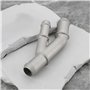 ECSiNG Tuyau de Liquide de Refroidissement en Aluminium à Bride en Y 1J0121087E Compatible avec VW MK4 1.8T 2000-2005 Et Audi TT