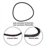 ECSiNG Courroie Trapézoïdale D'entraînement pour Motoneige 63607042111 2 Pièces Compatible avec Viking MB 650-655