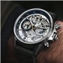 AVI-8 Hommes Analogique chronographe Montre avec Bracelet en Cuir AV-4065-01