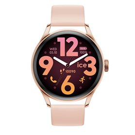 Ice-Watch - Ice Smart 3.0-1.2 Rose-Gold Nude AMOLED GPS - Montre connectée Ronde Rose-Gold pour Femme avec Bracelet en Silicone