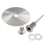 Origlam - 6 lames pour scie circulaire - Disques de coupe - Coupe de bois - Outil rotatif pour perceuses Dremel - Mandrin rotati