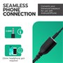 Mcbazel Surecom adaptateur d'écouteur 3,5 mm Kenwood pour téléphone portable vers talkie-walkie