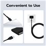 Mcbazel Câble de Charge USB pour Nintendo DS Lite, 1,2m Câble d'alimentation Câble de Charge USB pour Nintendo DS Lite- Noir