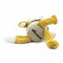 LES DÉGLINGOS - Peluche Original Cyranos Le Renard - Velours côtelé Ultra Douce -27 cm - Jaune Moutarde - Convient dès la Naissa