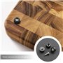 eMagTech 60x Petits Pieds Ronds en Caoutchouc avec Vis avec Rondelle Intégrée Planches à Découper Pieds Jambières pour Meubles T