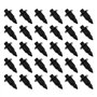 eMagTech 30x Clip de Carénage en Plastique Rivet Garniture de Panneau de Retenue Noir Trou de 6mm Compatible avec Honda Compatib