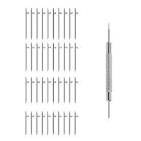 eMagTech Lot de 40 barrettes à ressort à dégagement rapide en acier inoxydable 316L avec outil de retrait 18 mm