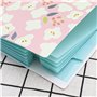 eMagTech Lot de 3 dossiers extensibles en accordéon avec imprimé floral - 8 poches - Fermeture à pression - Pour documents de fo