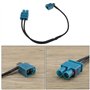 eMagTech Adaptateur d'antenne de Voiture Double Fakra Compatible avec Volkswagen Compatible avec Skoda Double Prise Fakra Antenn